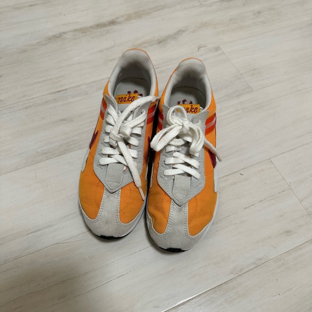 Nike Orange and White Athletic Shoes